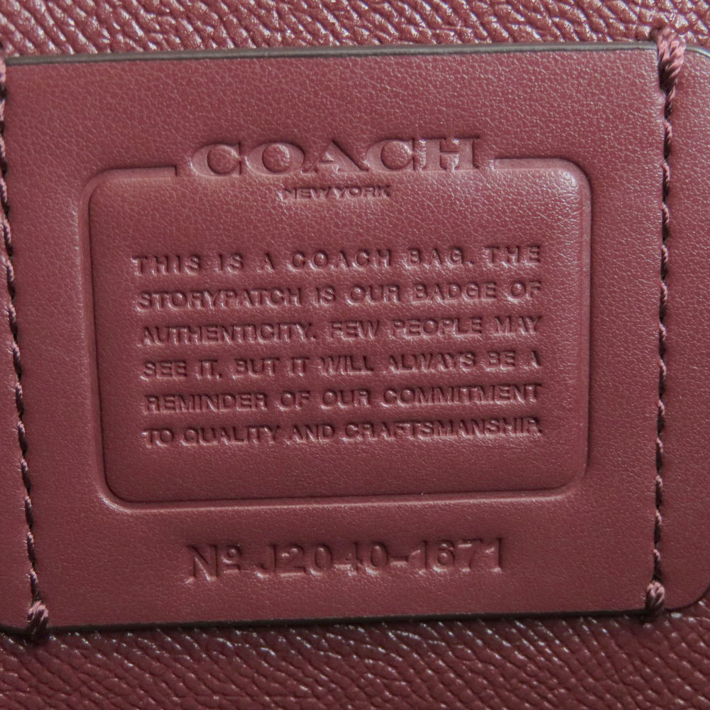 Coach 1671 Metal Tote Bag Leather Women's COACH - Picture 6 of 10